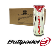 BULLPADEL PREMIUM PRO NEW 2025 - Cajón de 24 Botes de Pelotas de Pádel (+6 Overgrips Bullpadel de Regalo)
